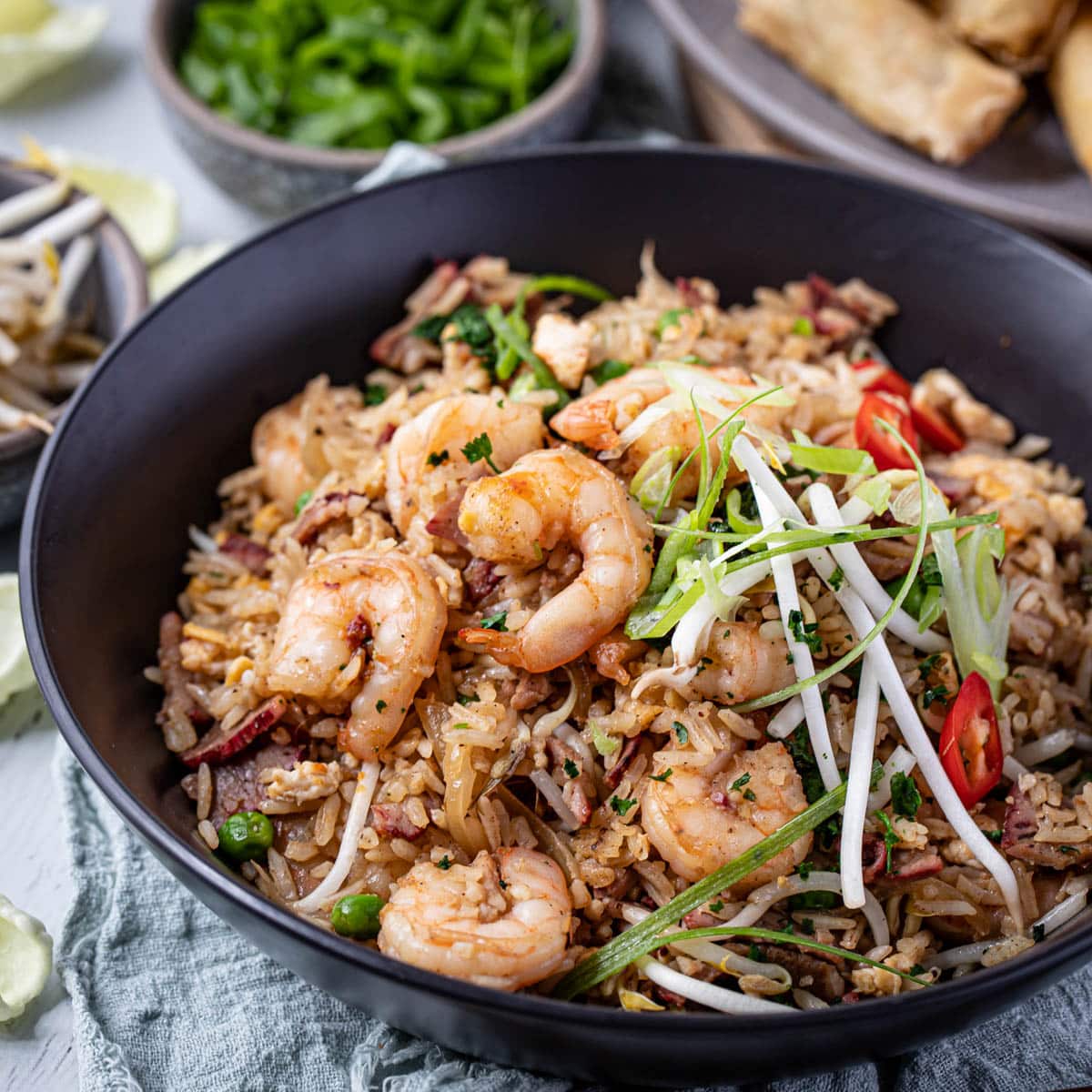 Schezwan Prawns Fried Rice 